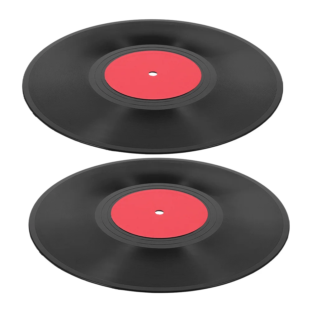 

2Pcs Vintage Fake Vinyl Record 12inch Retro Wall Hanging Decoration Home Bar Cafe Music Party Decor Fake Vintage Record