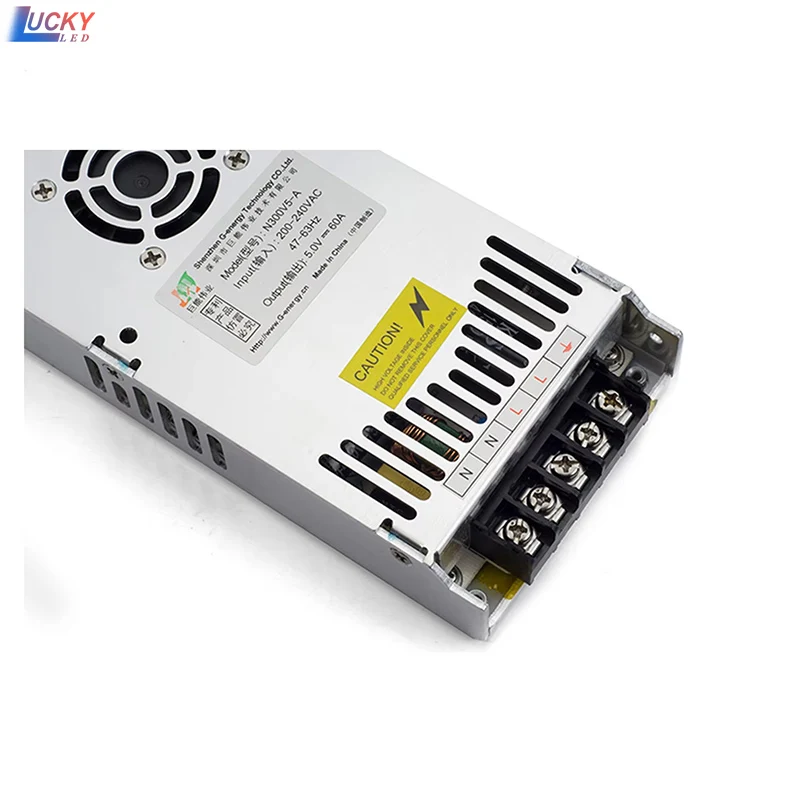 슬림 AC 200~240V - DC 전원 공급 장치 전원 변환기 5V60A 300W LED 디스플레이 LED 모듈 LED 간판용