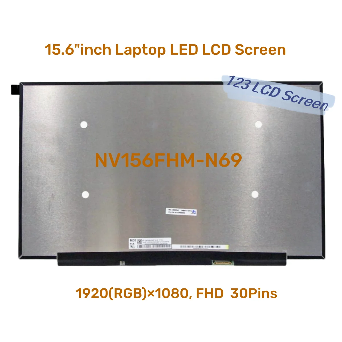 matriz do painel do ips para o portatil nv156fhm n69 v80 30 pinos edp 1920x1080 156 polegada led substituicao do painel lcd 01