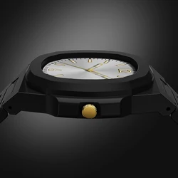 1159 Fashionable and minimalist men's quartz watch digital calendar clock waterproof and lightweight plastic material clock