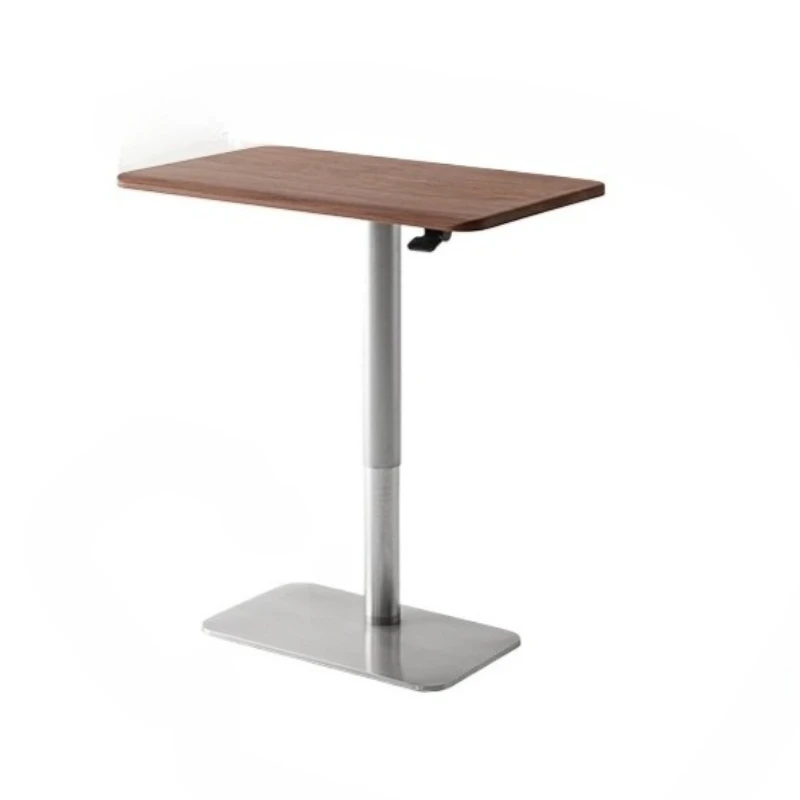 Solid Wood Pneumatic Lifting Table North American Black Walnut Small Size Desk Unplugged Workbench