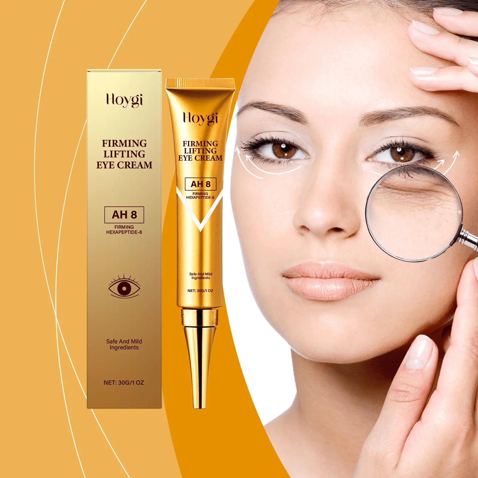 

Firming and moisturizing eye cream lighten fine lines soft hydrated and gentle care for the skin around the eyes apply massage