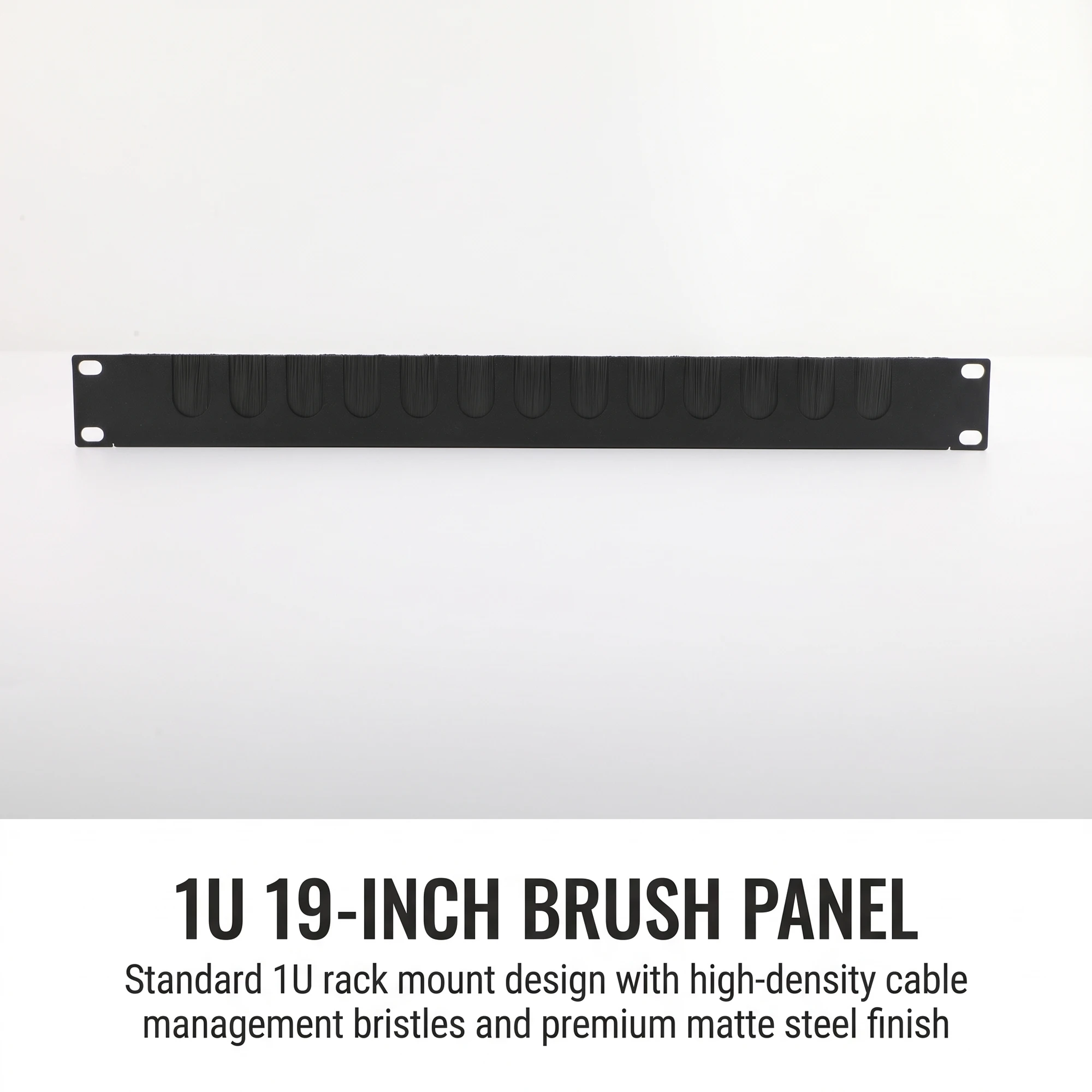1/2/4/5Pcs 1U 19 Inch Single-Sided Brush Cable Entry Panel, Flame Retardant Brush Rack Cable Management for Server Cabinet