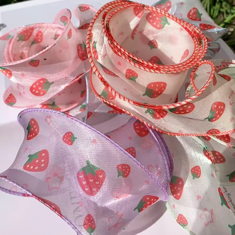 

Кружевная тесьма «Клубничный рыбий хвост» для рукоделия, аксессуары для одежды, банты в стиле Лолита, ткань для плетения, волнистая тесьма, тканевые аксессуары