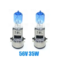 2 Pcs Scooter headlight 56v 35w Xenon light halogen lamp bulbs For Electric E-Bike E-Scooter Moped