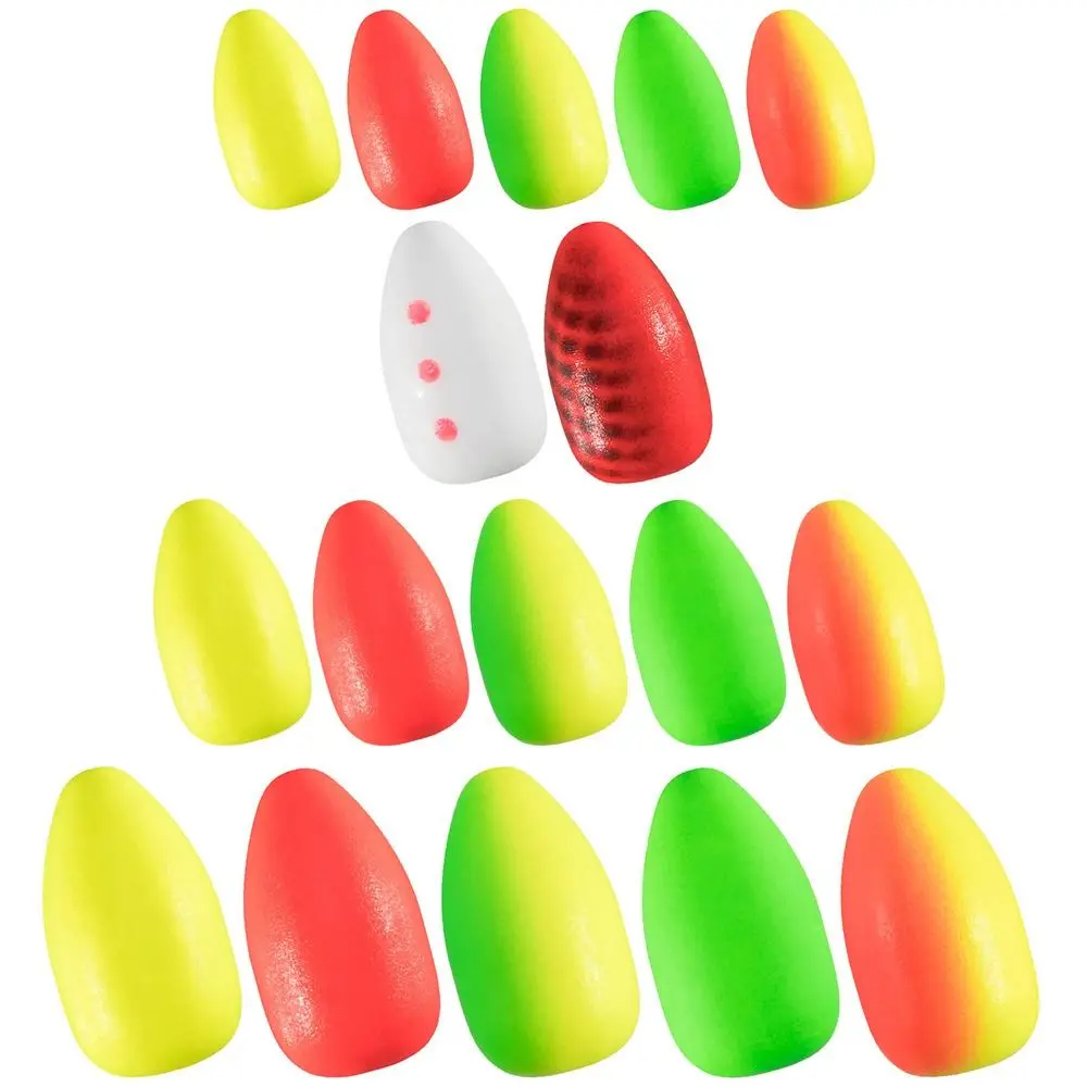 50pcs Foam Floats Ball Beads Beans Fishing Float set Bottom Rig Rigging Material Fishing Tackle Accessories Pick Size