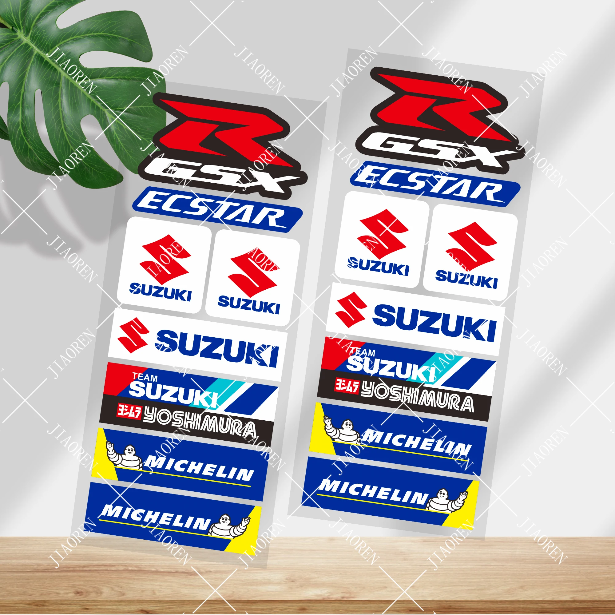 

2pcs Suzuki Gsxr Stickers Reflective Decals Gsxr750 Gsxr1000 Gsxr600 Ecstar Logo