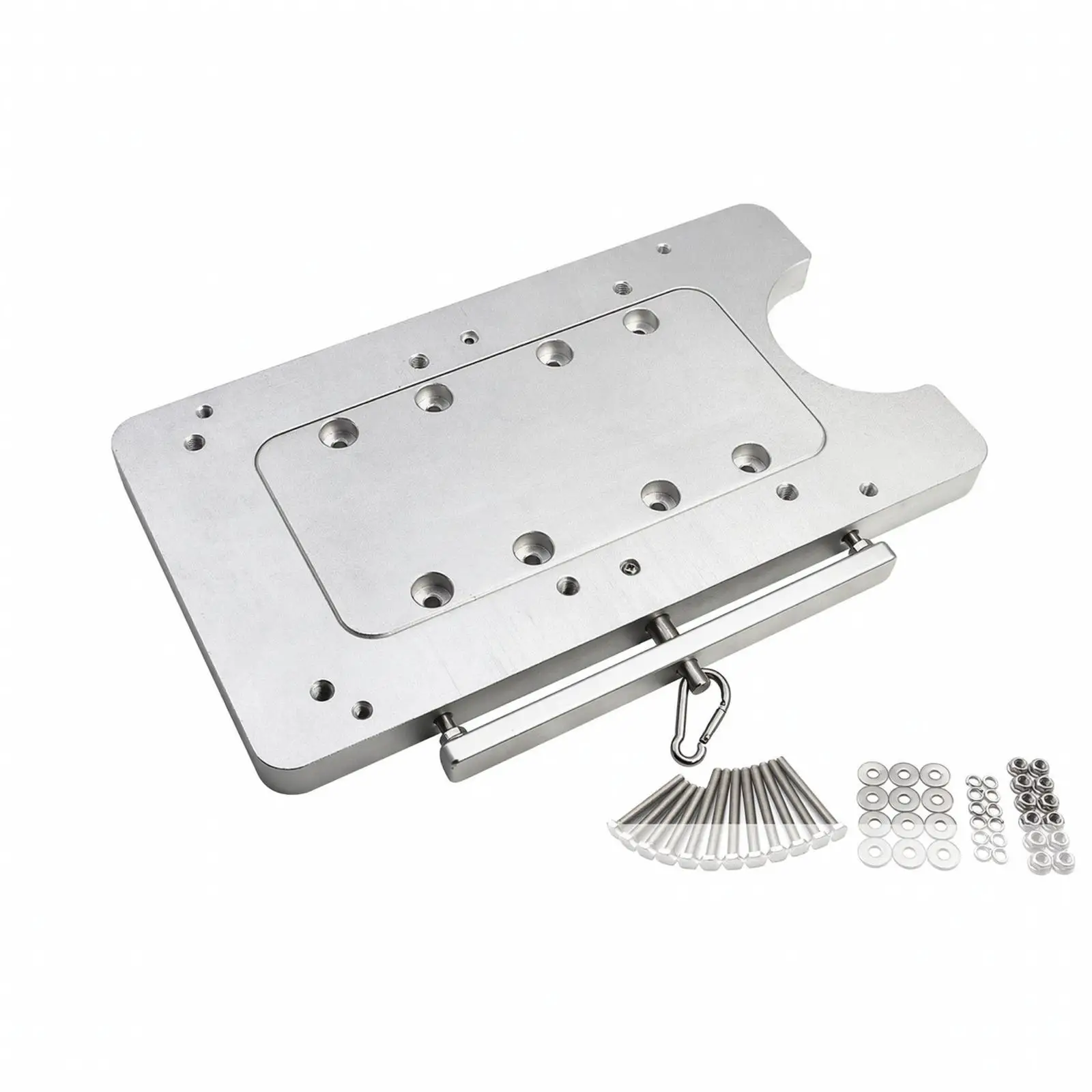 Aluminum Alloy Quick Mount Plate for Fishing Reel Holder with Secure Detach Locking Design