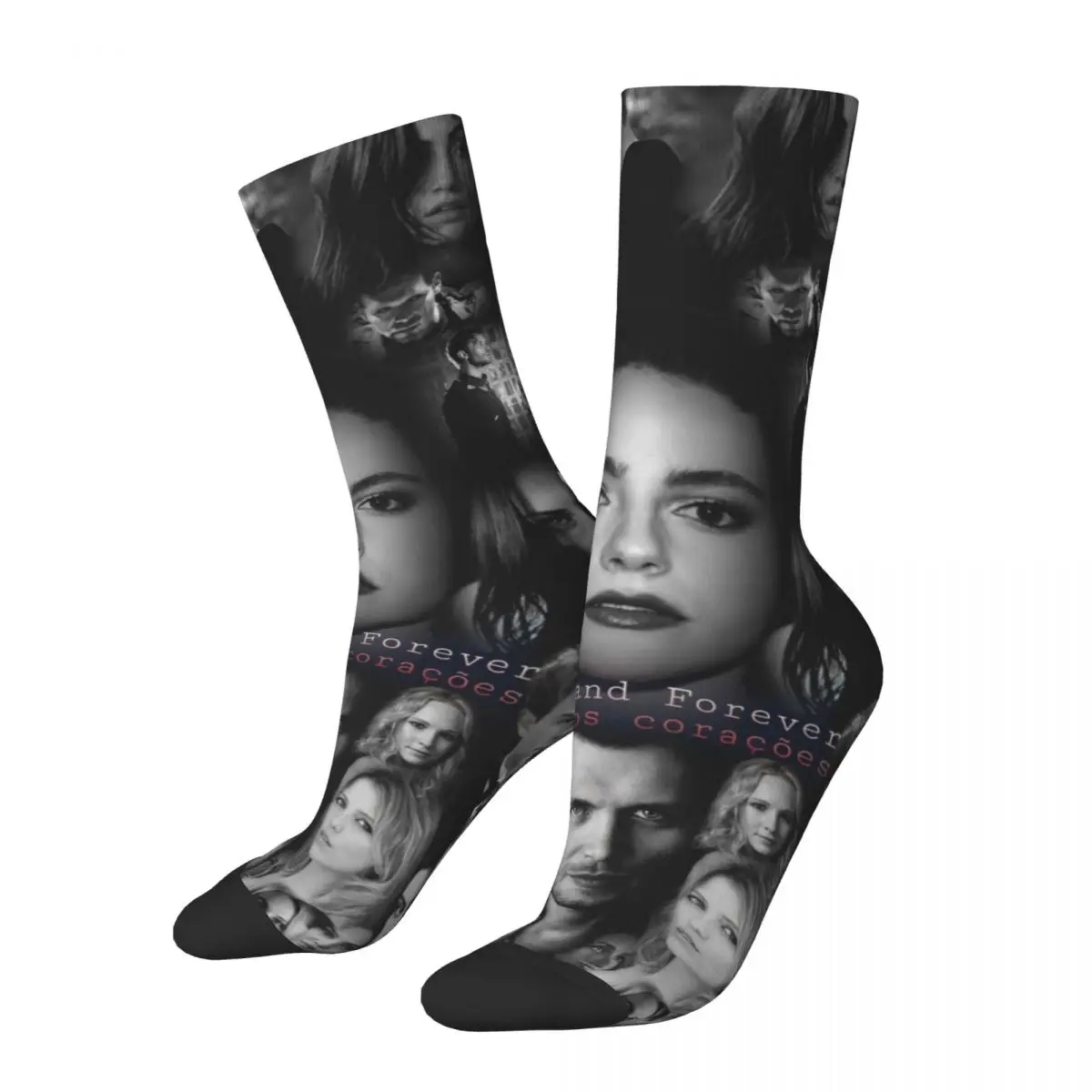 Fashion Male Men Socks Casual The Vampire Diaries Sock Sport Women Socks Spring Summer Autumn Winter