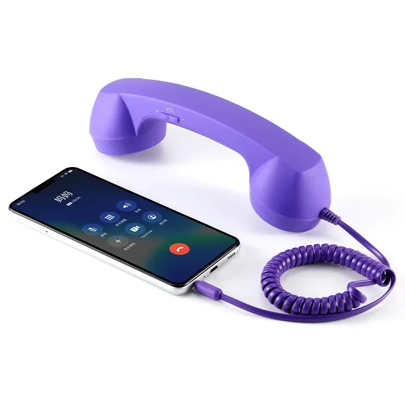 3.5mm Retro Phone Telephone Receivers Cellphone Handset For iPhone/iPad/Samsung PC Portable Classic Headphone