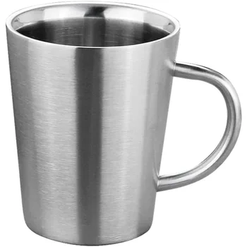 300ml Mug 304 Stainless Steel Double Layer Mug Coffee Cup Creative Water Cup Insulated…