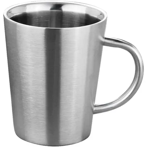 300ml Mug 304 Stainless Steel Double Layer Mug Coffee Cup Creative Water Cup Insulated Beer Cup Stainless Steel Cup Drinkware