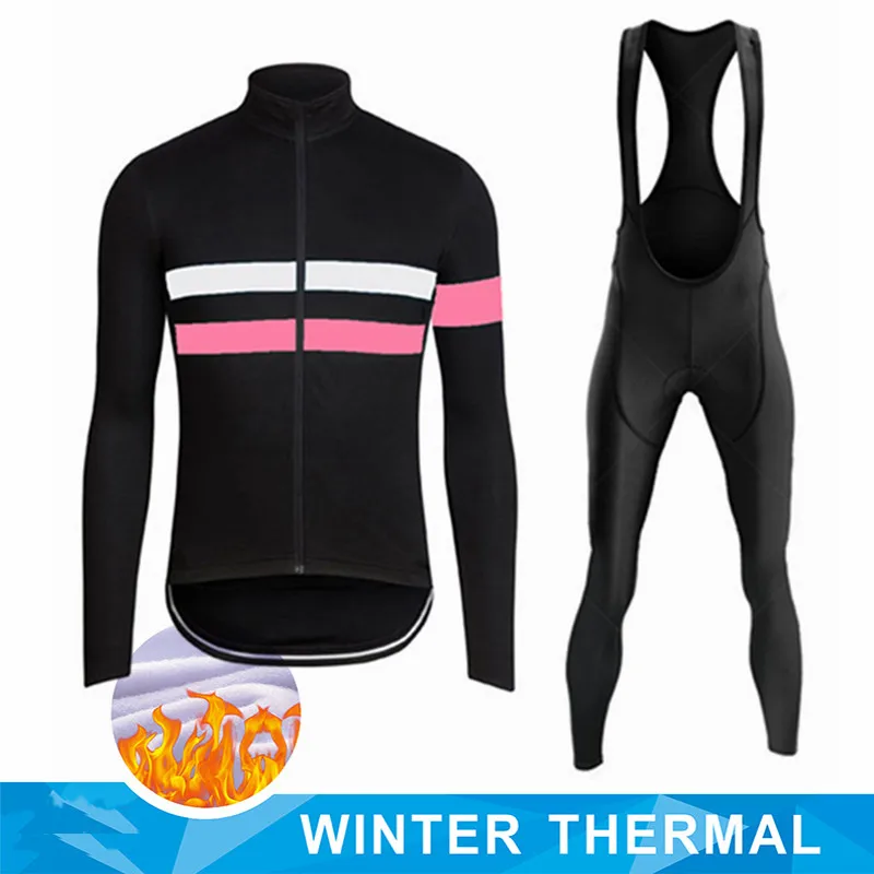 Winter-Thermo-Radtrikot-Set für Herren, atmungsaktives Langarm-Fahrradtrikot, Trägerhose, Mountainbike-Bekleidung für Herren zum Radfahren – Detail 5