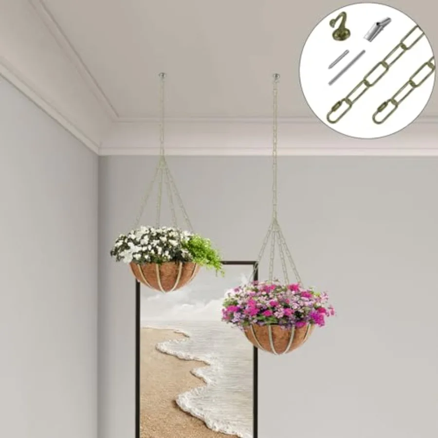 Kit de Cadena Resistente para Colgar Lámparas, Candelabros, Lámparas Colgantes, Faroles, Lámparas de Techo, Plantas/Flores
