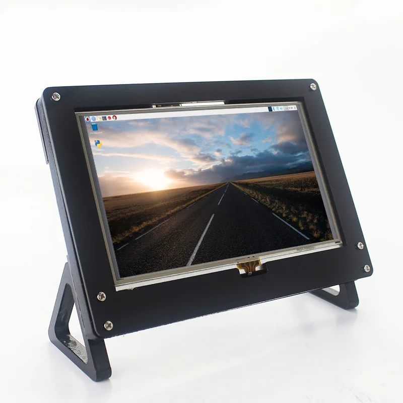 

Raspberry Pi 5-дюймовый резистивный сенсорный дисплей с монтажным кронштейном и надежным держателем платы