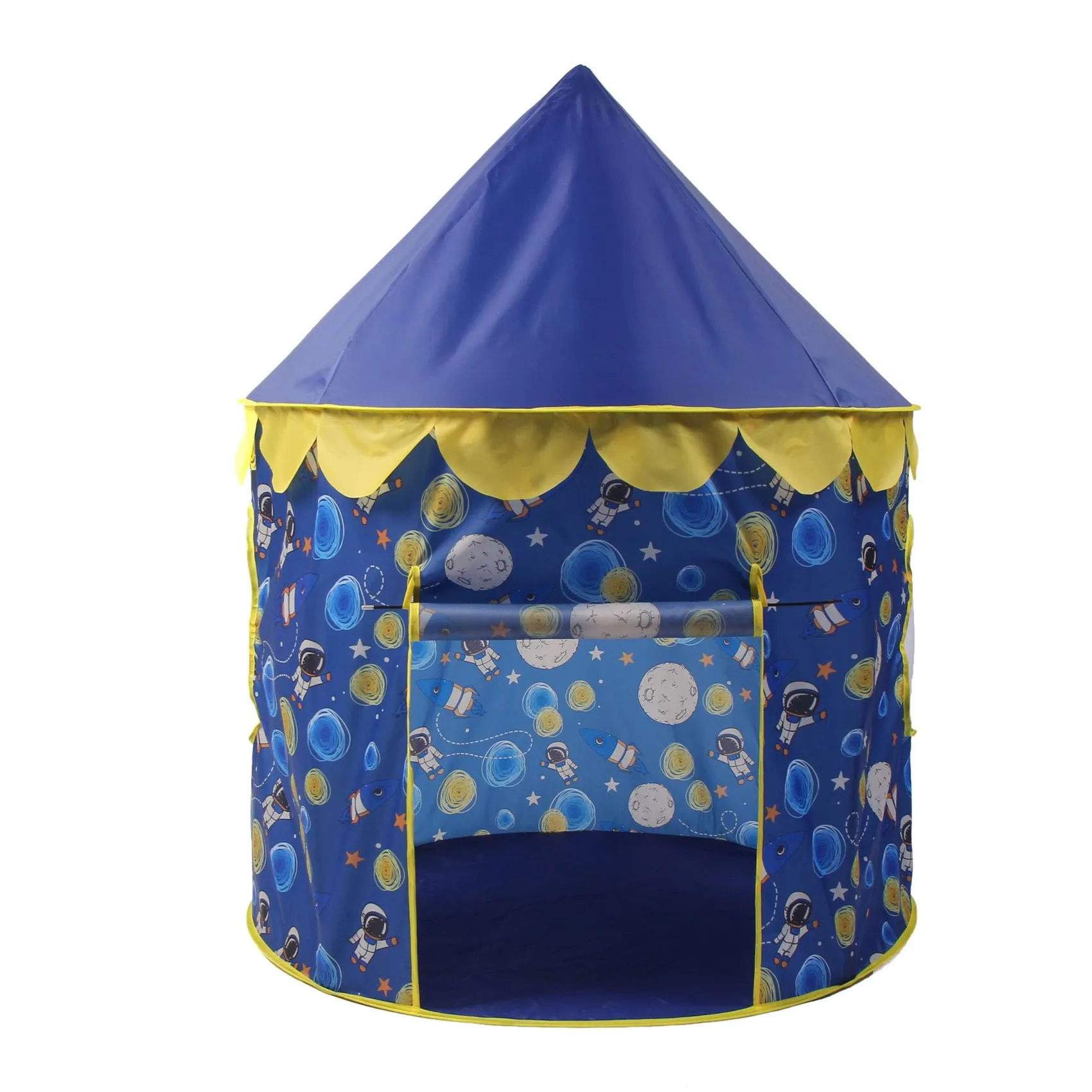 

Baby Children Castle Playhouse Indoor Outdoor Home Bedroom Hut Toy Portable Ball Pool Game House Kids Play Tent Blue