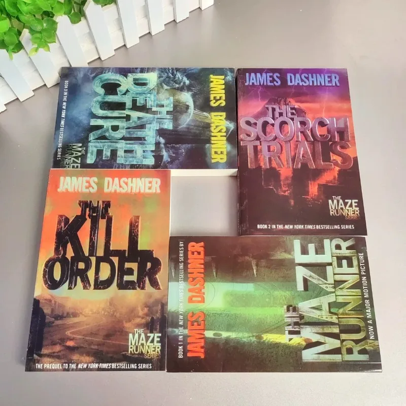 

4 Books/"Maze Runner Series" English Paperback Bestseller
