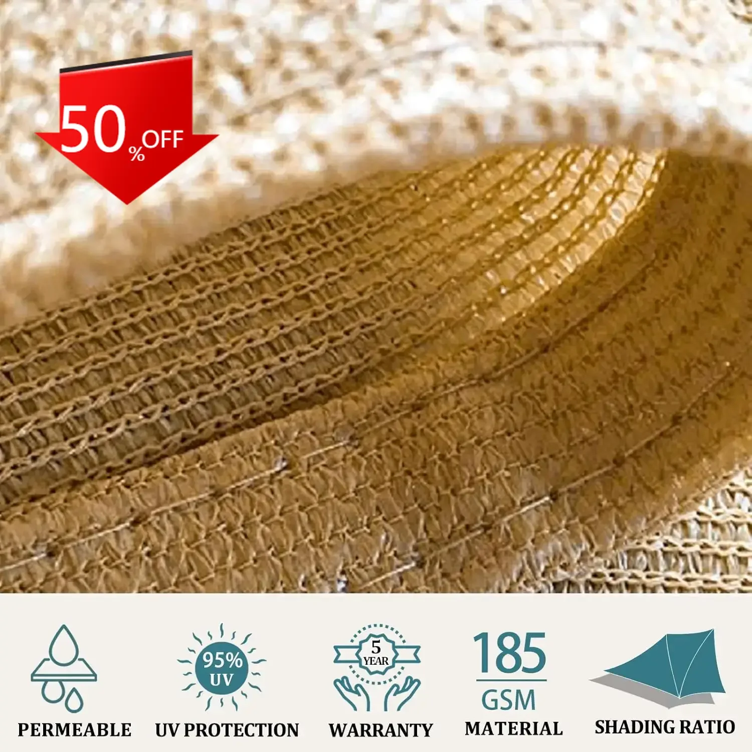 

Sun Shade Sail Canopy Rectangle UV Block Breathable Curved Sunshade for Backyard Yard Deck Outdoor Facility and Activities