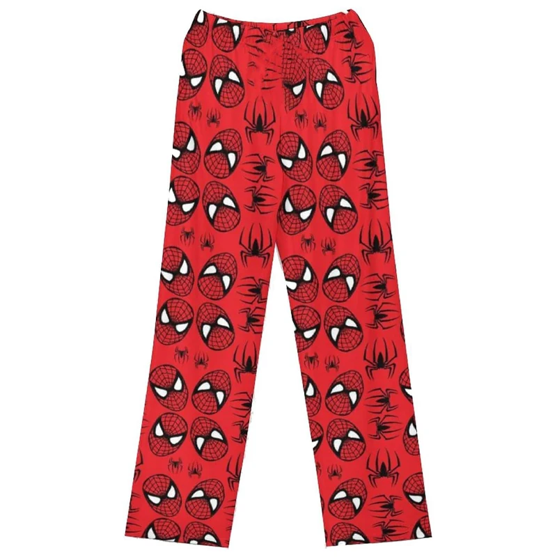 Kawaii Hello Kitty Spider-Man Walking Pants Cartoon Pajama Female Loose Spring Fall New Home Leisure Summer Worn Home Pants