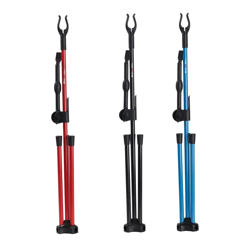 Archery Bow Stand Lightweight Bow Stand,  Height Adjustable Foldable Rack Holder Legs for Recurve Bow Longbow