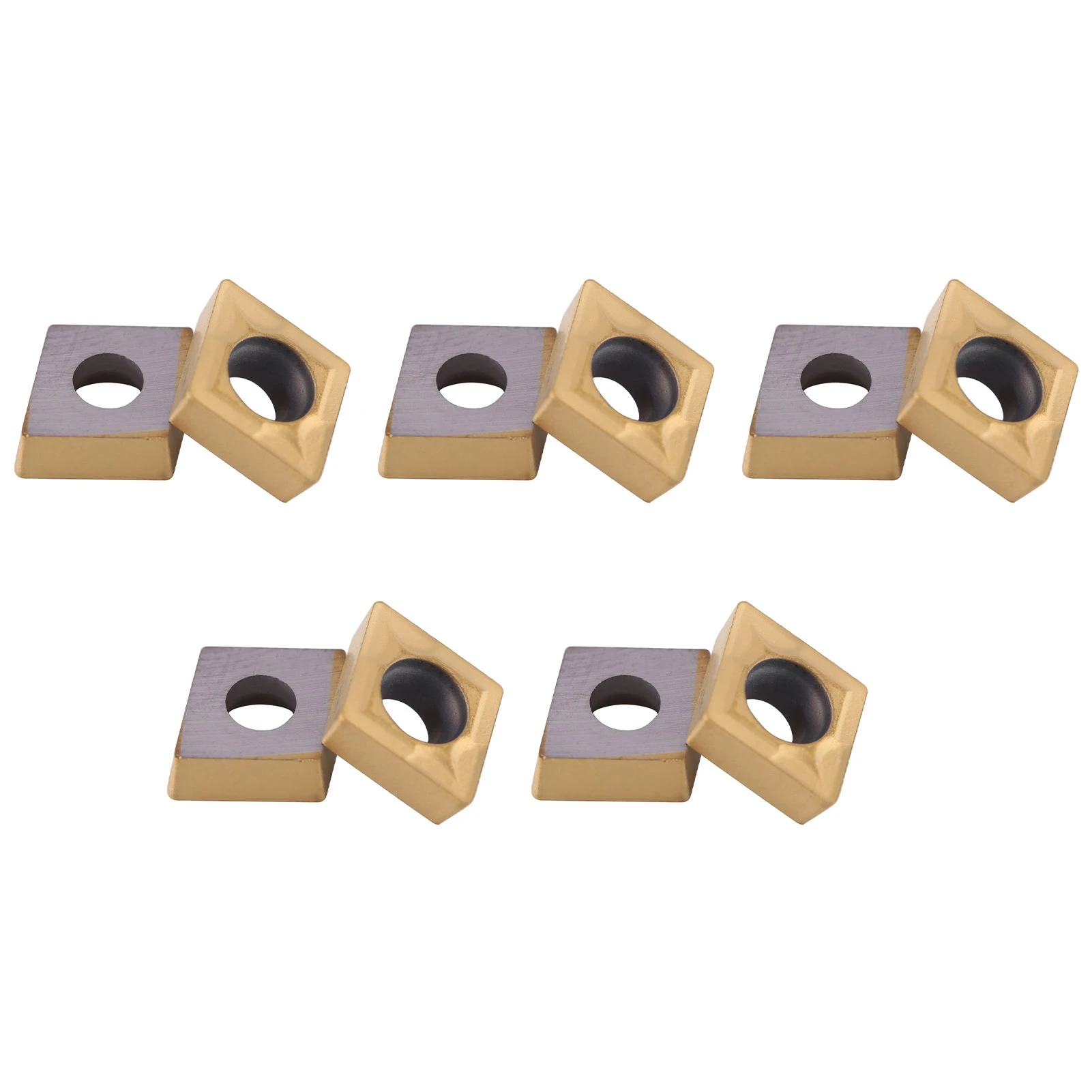 ใบมีดคาร์ไบด์สำหรับเครื่องกลึง CNC จำนวน 10 ชิ้น พร้อมกล่อง