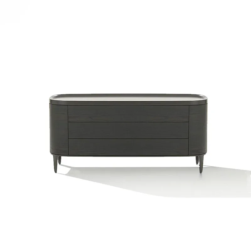 

Italian minimalist bedroom TV cabinet solid wood dining side cabinet six chest cabinet