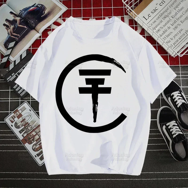 

Tokio Hotel Group Music Printed T Shirt Men Retro Washed Tops Tees Harajuku Tshirt Streetwear Hip Hop Male T-shirts