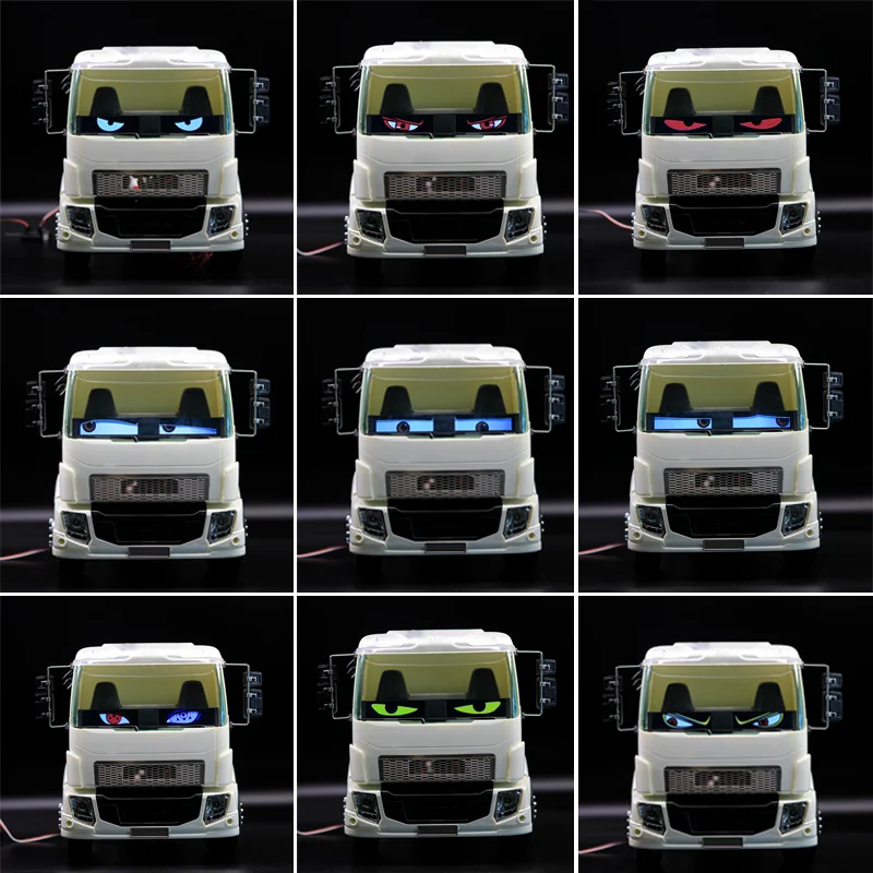 RC Truck BITRC RC Model LED Glowing Eyes Devil Soul Angel Eye for 1/14 Tamiya SCANIA 770S R620 VOLVO Arocs MAN TGX Accessories