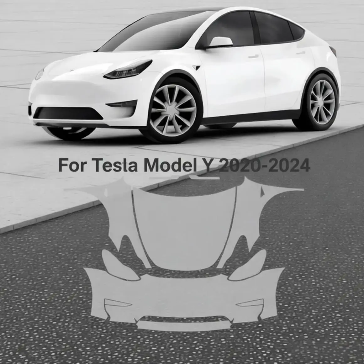 

8.5Mil Pre-cut PPF Kit TPU Paint Protection Film For Tesla Model Y 2020-2024 Clear Bra Car Body Anti-Scratch Resistant