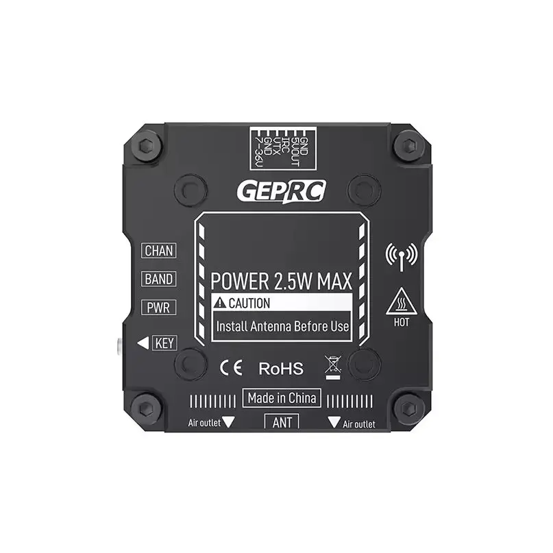 GEPRC MATEN-5.8G 2.5W VTX PRO Aluminum Alloy Numerical Control Shell Auxiliary Heat Dissipation Drones Accessories