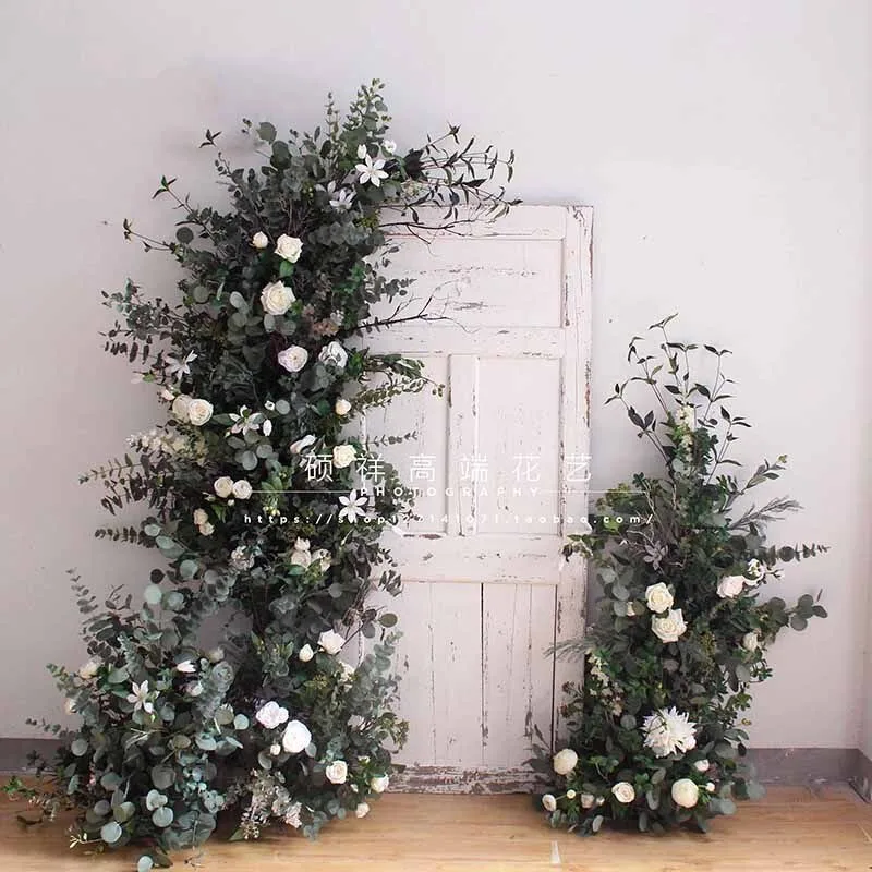 

High imitation rose arc wedding floral decoration arch floral shop decorative props window decorative flowers