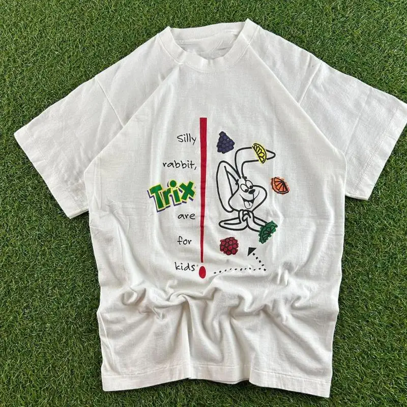 Camiseta promocional de cereales de conejo Trix Vintage de los años 80 talla S 5XL
