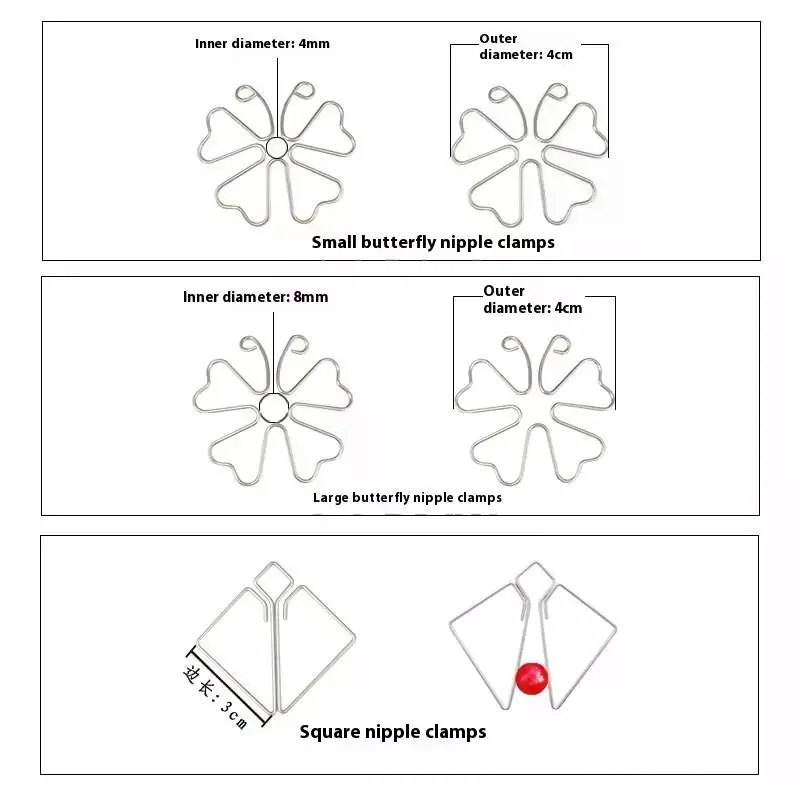1 زوج غير مرئية الحلمة المشابك تحفيز الجنس لعب يمزح إغاظة للنساء الثدي الحلمة مثير ألعاب الكبار لوازم