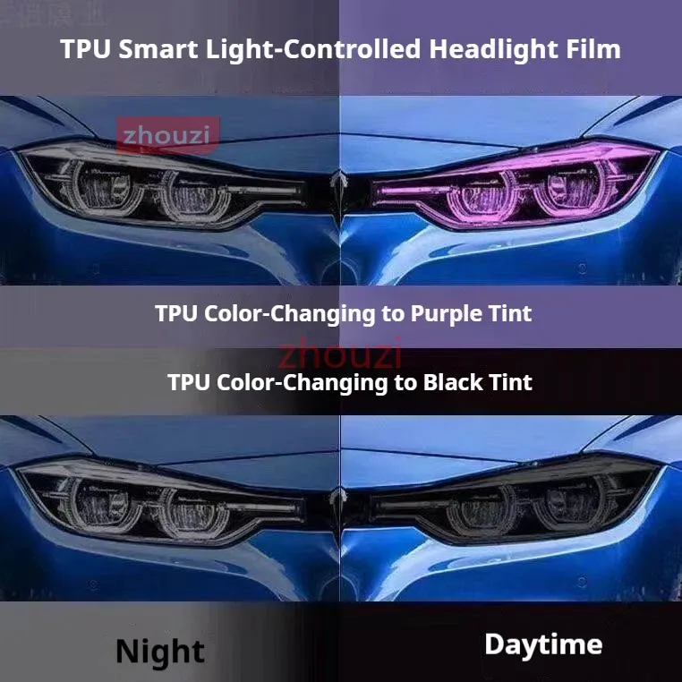 1/2/3/15M Ppf Self-healing TPU Car Headlight Anti Scratches Wrap Film Protective Car Taillights Film