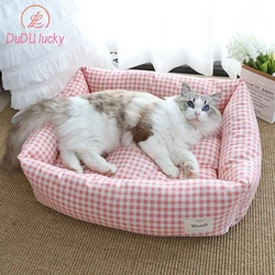 Super Soft Plush pet Bed, Four Seasons Universal  Kennel, Small Medium Pet Cushion Pad, Cat Nask Sleeping Bed, Pet Warm Mattress