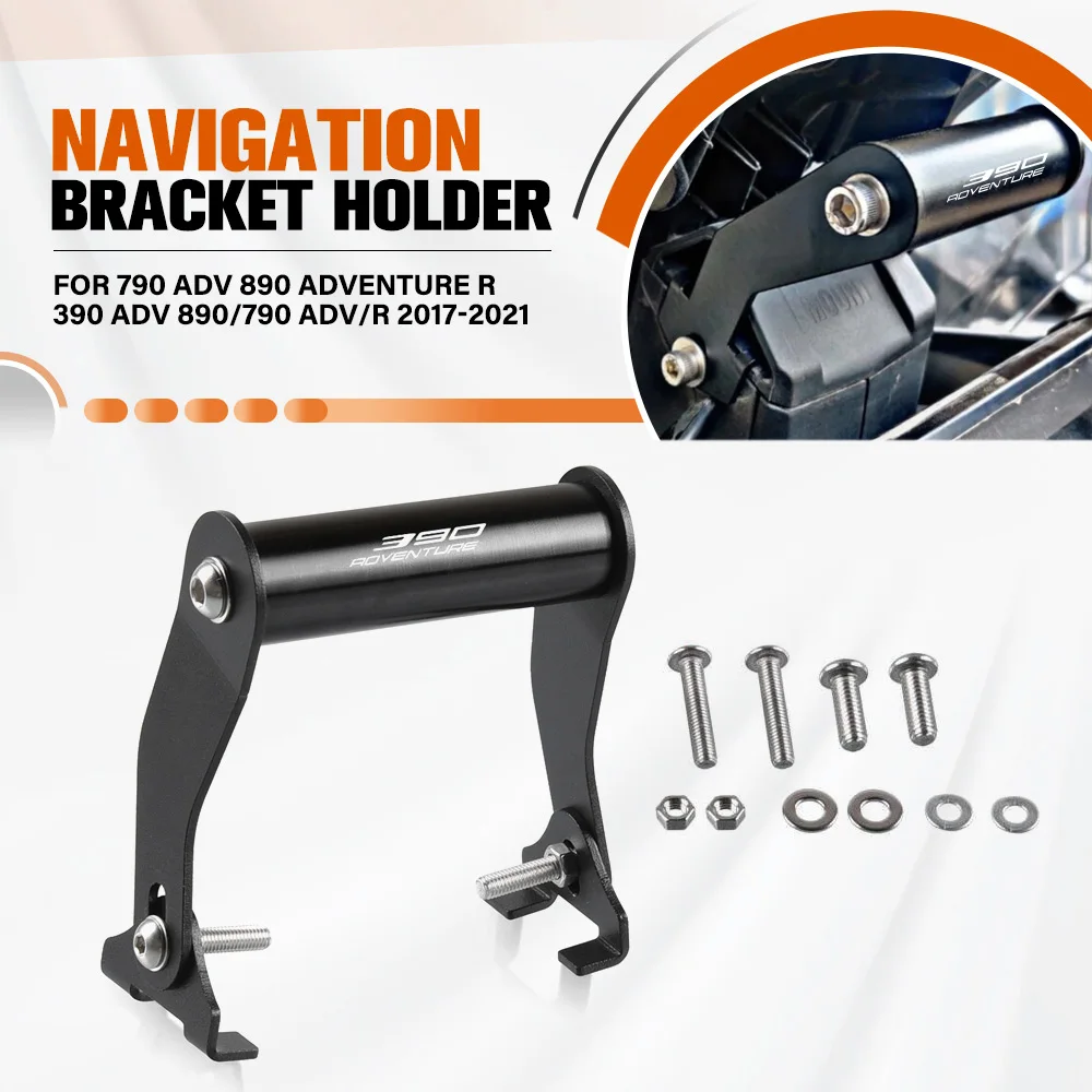 

For 790 ADV 890 Adventure R 390 ADV 890/790 ADV/R 2017-2020-2021 Motorcycle Navigation Bracket GPS Navigation Extension Bracket