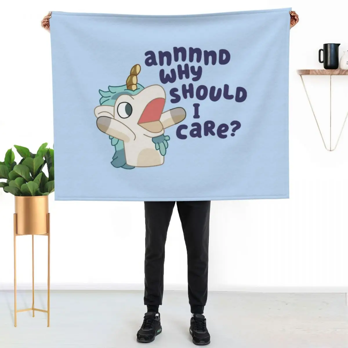 Unicorse Throw Blanket Stylish Decor Blanket Gift for Friends Roommate