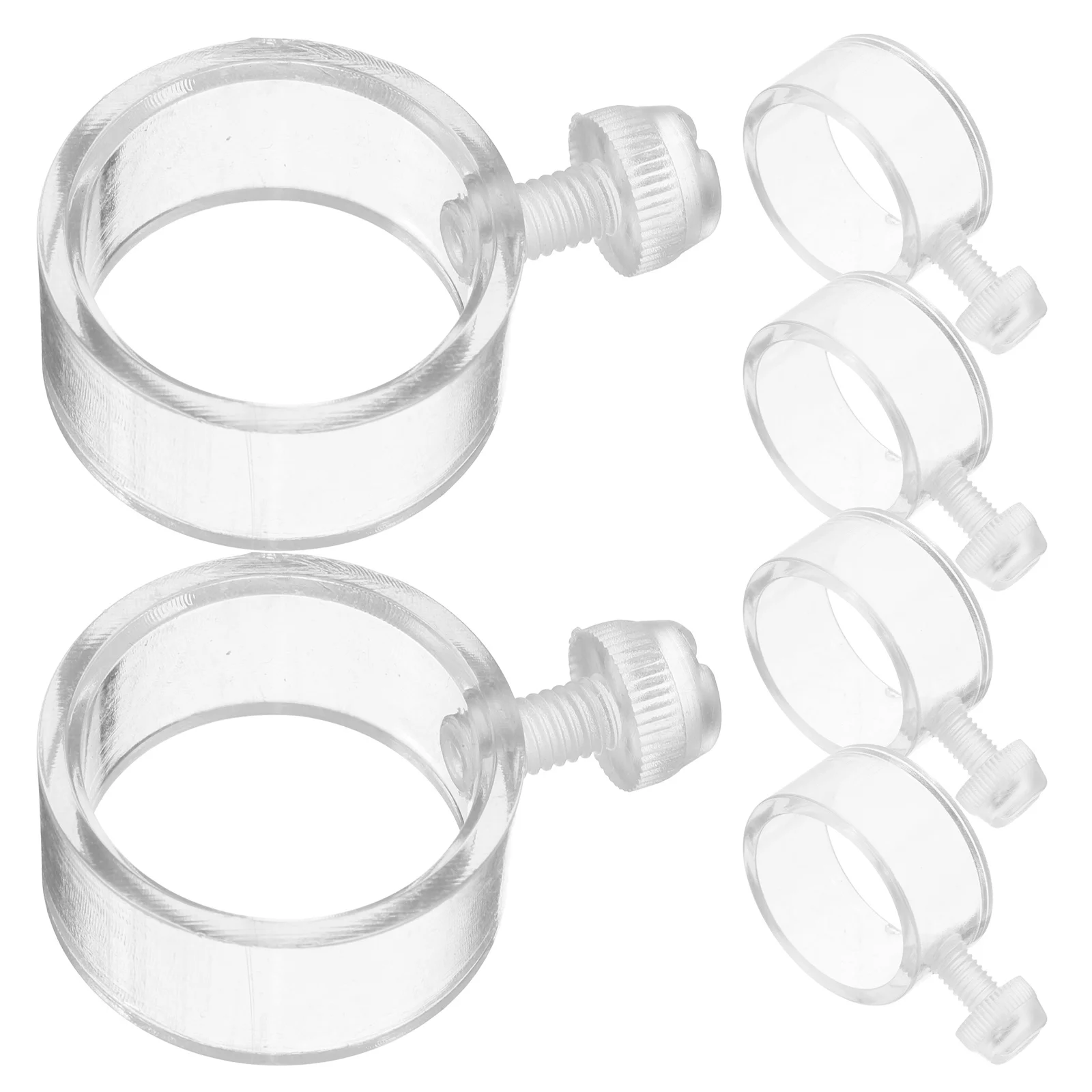 

6Pcs Flagpole Rings Plastic Flag Retainer Clips Durable Garden Flagpole Accessories Flag Hooks for Boat Yacht