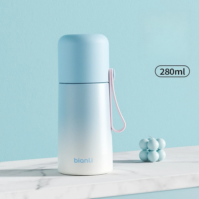 Botol minum anak perempuan berbahan stainless steel, botol minum anak dan pelajar