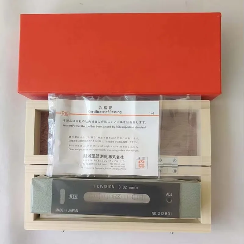 RSK Imported Level Ruler Bubble High Precision 100 150 0.02 0.05 0.1mm 542-200