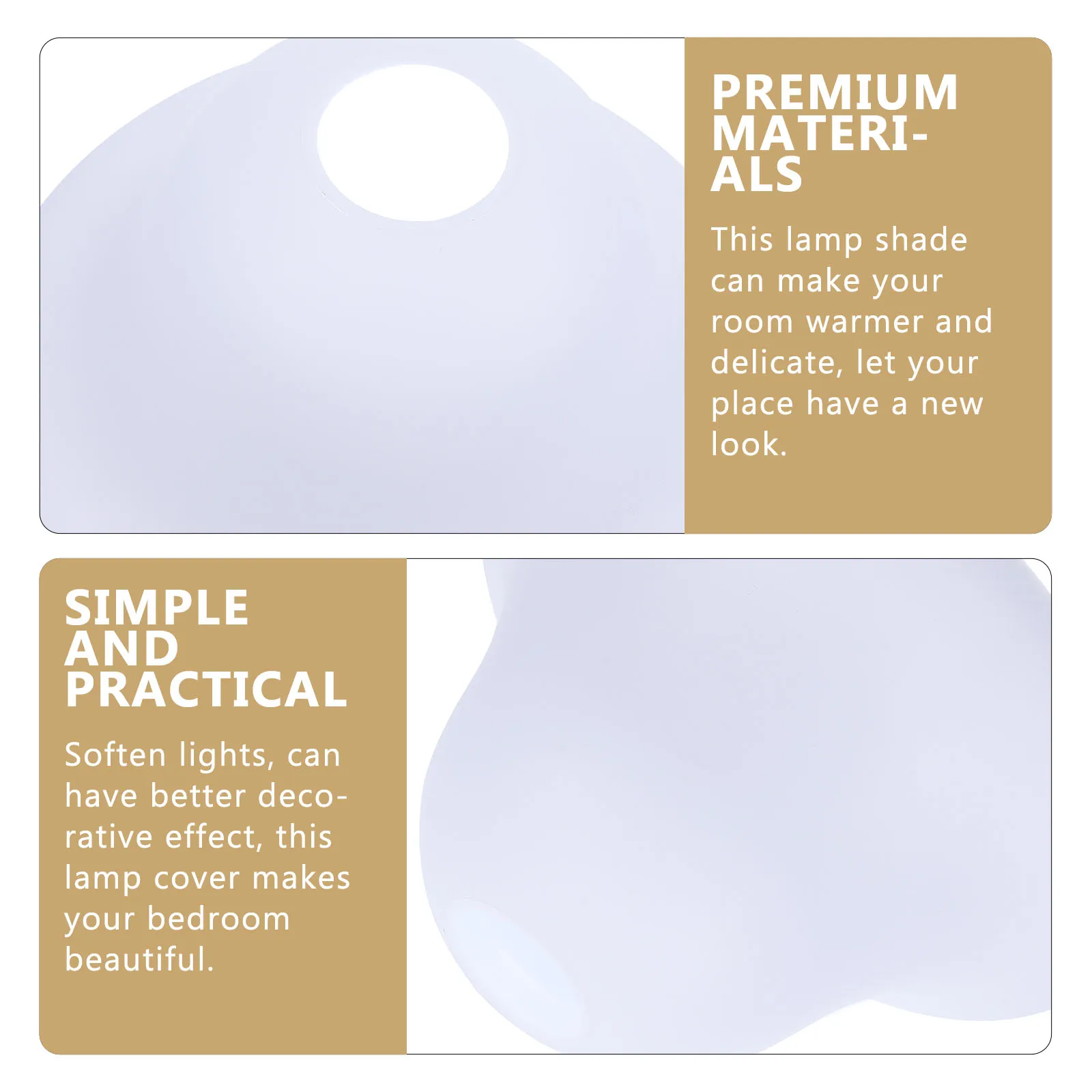 

4Pcs Plastic Lampshades Decorative Floor Table Desk Replacement Soften Light Protective Eyes Exquisite Craftsmanship