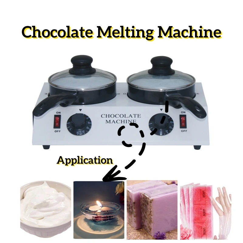 Commercial Chocolate Melting Furnace Baking Tools 2KG Chocolate Melting Machine Non-stick Manual Chocolate Machine