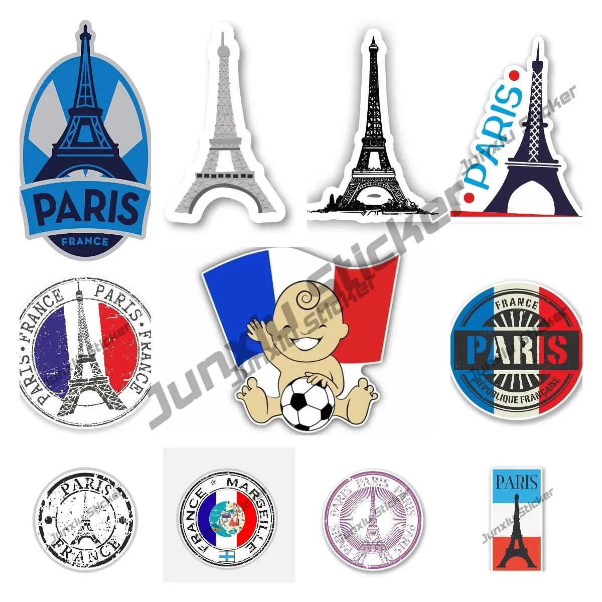 

Classic Design France Fla Stickers Vinyl Decal Sign Art Pattern Decor