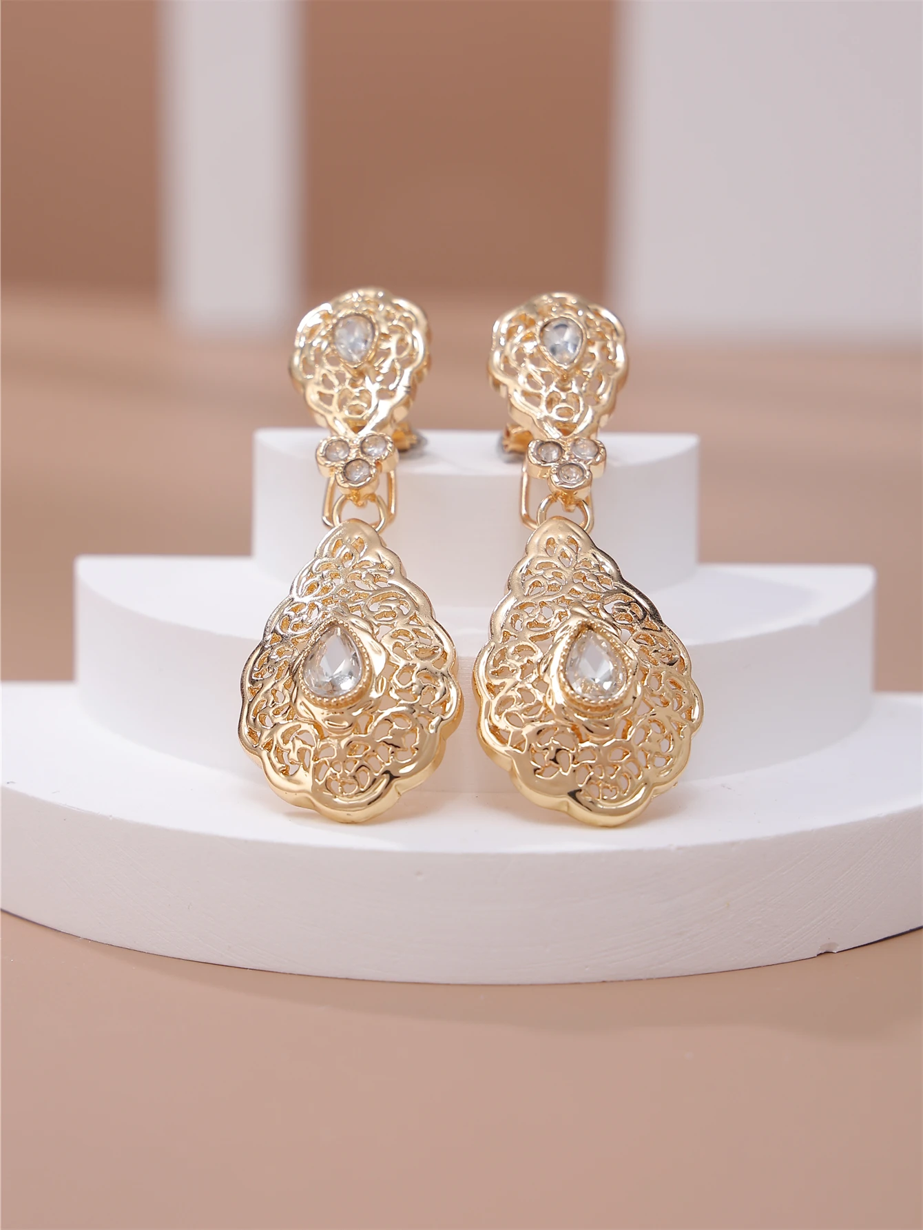 Moroccan Bridal Decorative Earrings Hollow Design Ear Jewelry Women\'s popular Accessories For wedding parties and festivals