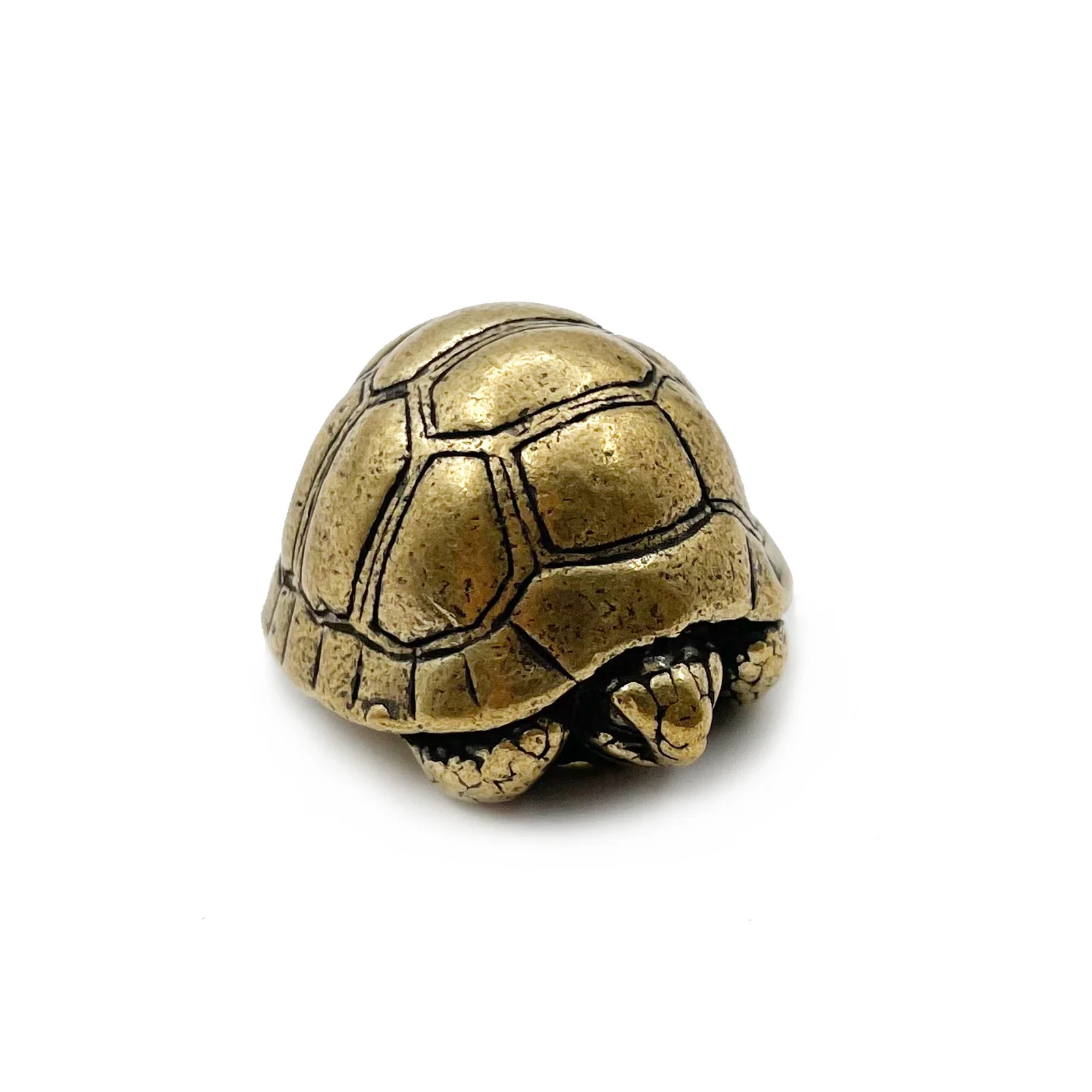 Brass Feng Shui Turtle Figurine Tortoise Statue Home Desktop Ornament Office Decor