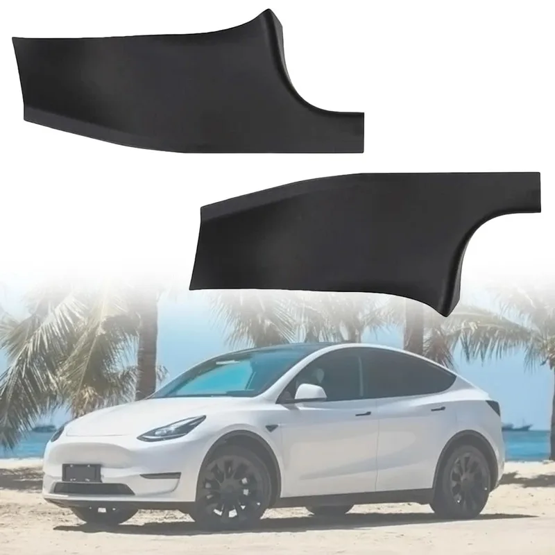 ABS Rear Door Sill Guards Protector Scuff Plate Cover For Tesla Model Y 2021 Outer Door Sill Decal Sticker Fit Original Car