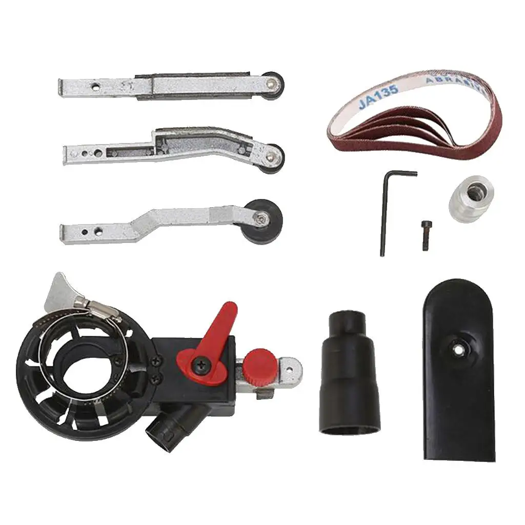 1 Set Sanding Belt Adapter Angle Convert for Sander Sanding Machine, Head swivels 180 degrees up and down