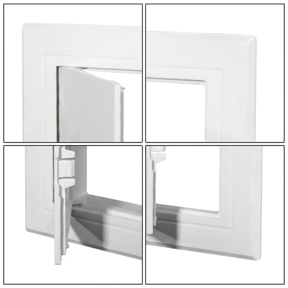 Plastic Access- Panel Wall Ceiling Inspection Hole Hatch Cover 250x250mm 300x300mm 350x350mm White Access- Doors