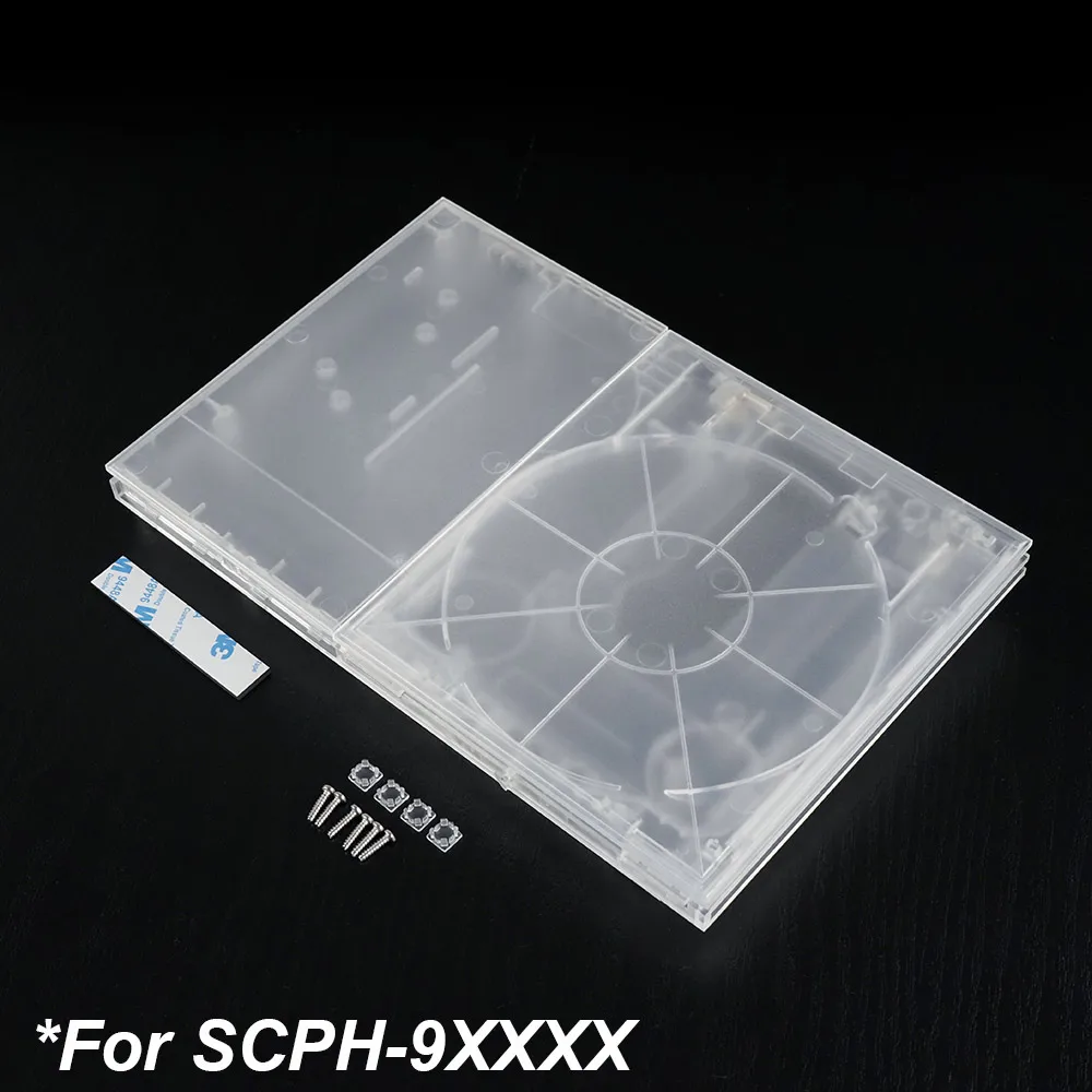 Clear Replacement Housing Shell For PS2 Slim Console Shell Transparent Case  Protective Box Modern Look