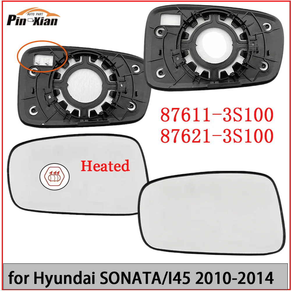 

Left Right Rearview Mirror Convex mirror Heated Side Wing Mirror Glass For Hyundai SONATA I45 2010-2014 876113S100 876213S100